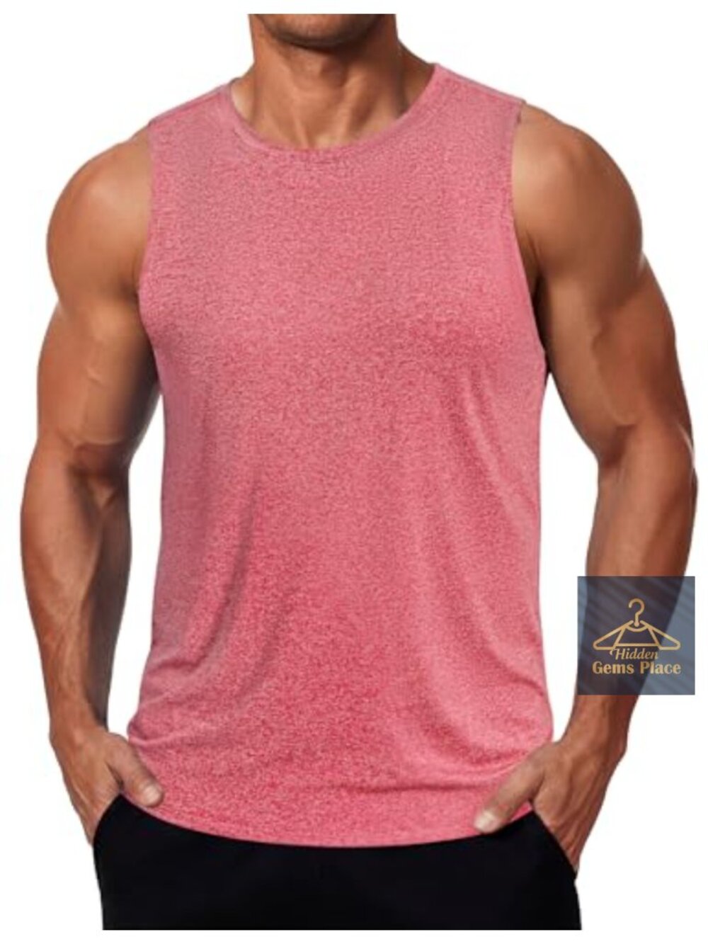 Men's Sleeveless Muscle Tank Top Quick-Dry UPF 50+ Athletic Workout Shirt